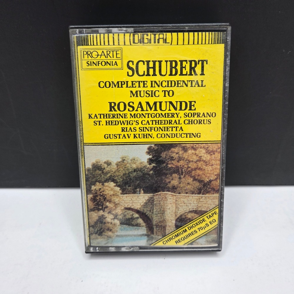 Pro-Arte Schubert Rosamunde Incidental Music Cassette Tape CrO2 Digital Vintage
